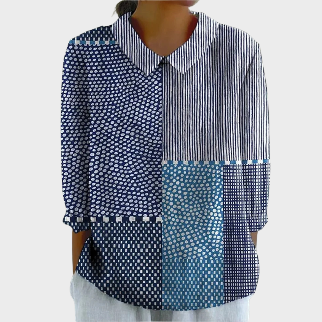 Gismonda™ | Elegante Patchwork-Bluse