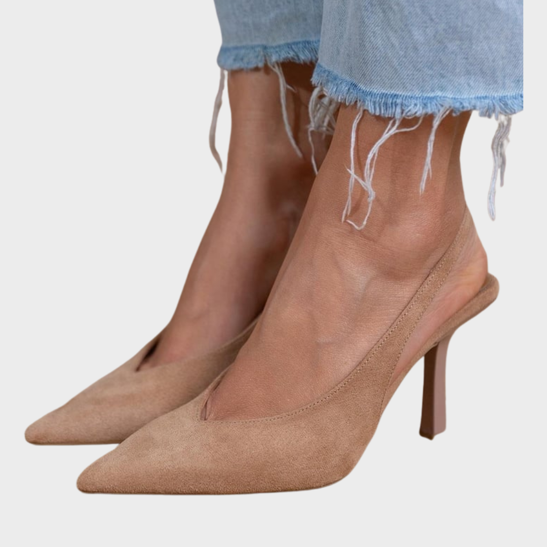 Kristin™ | Elegante Nude Slingback-Schuhe