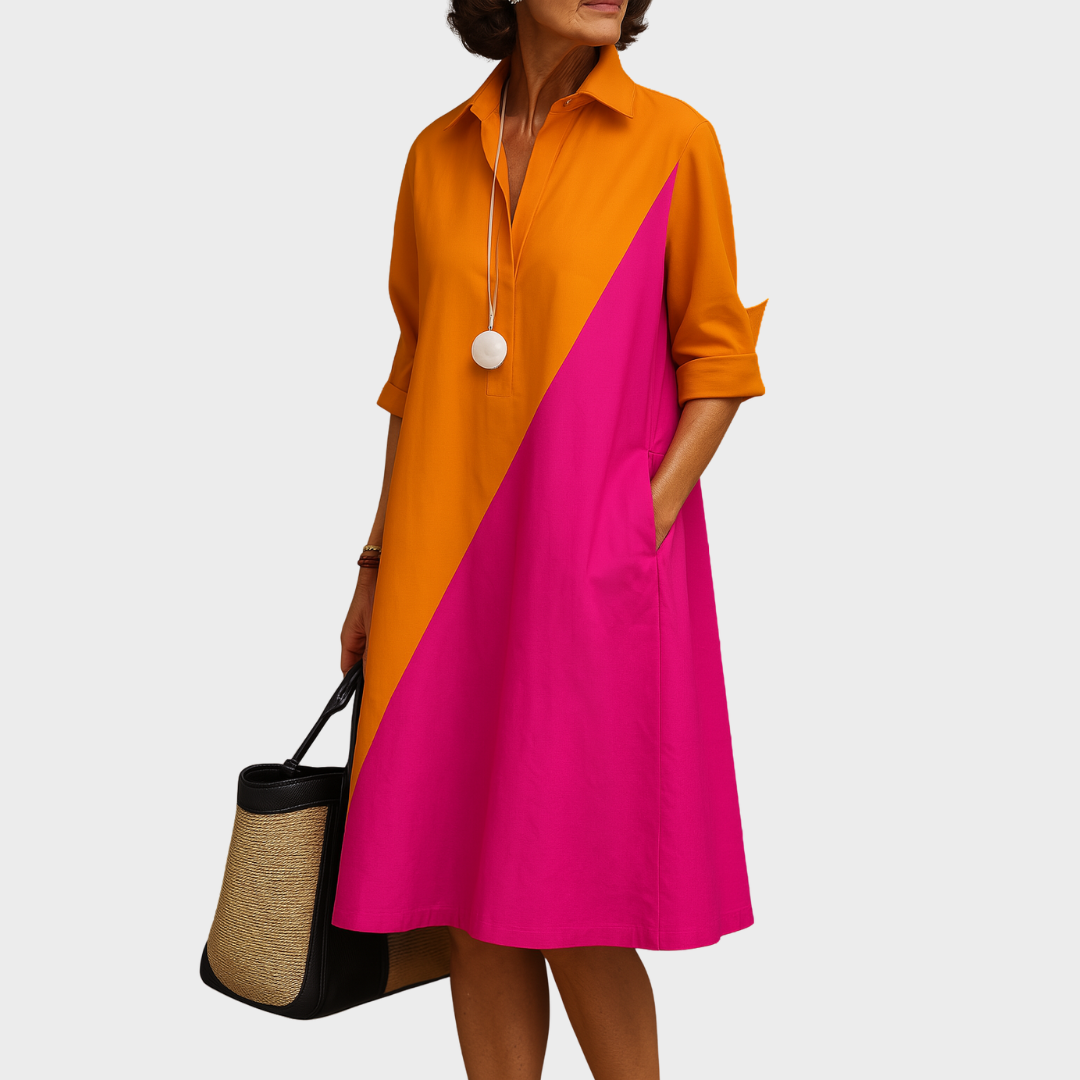 Helene™ | Elegantes Midi-Kleid für mühelose Raffinesse