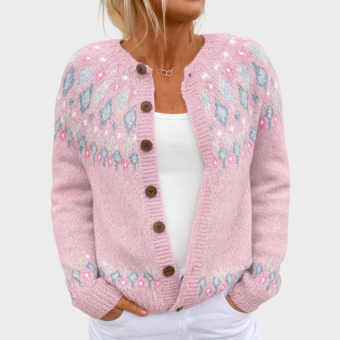 Elva™ | Strickjacke mit Muster