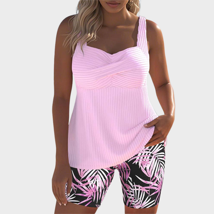 Janina™ |Farbenfrohes Tankini-Set