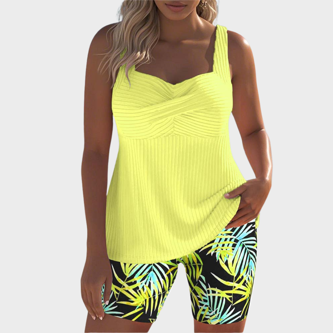 Janina™ |Farbenfrohes Tankini-Set