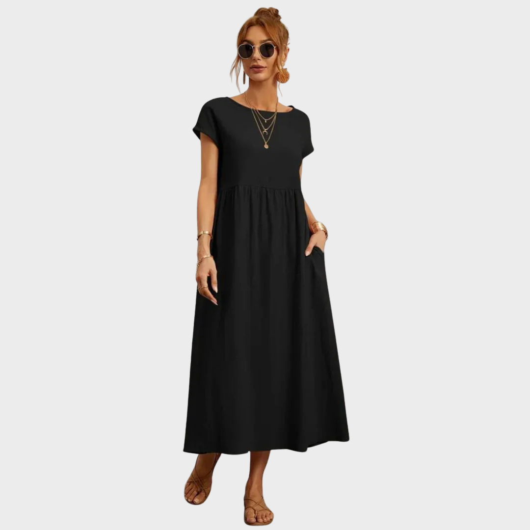 Gundrun™ | Langes Freizeitkleid Elegant