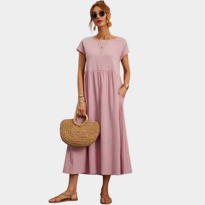 Gundrun™ | Langes Freizeitkleid Elegant