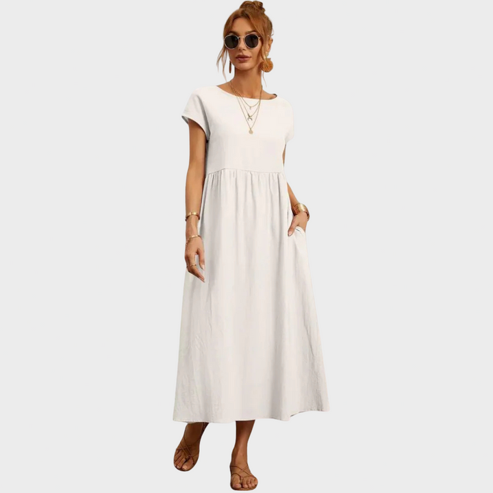 Gundrun™ | Langes Freizeitkleid Elegant