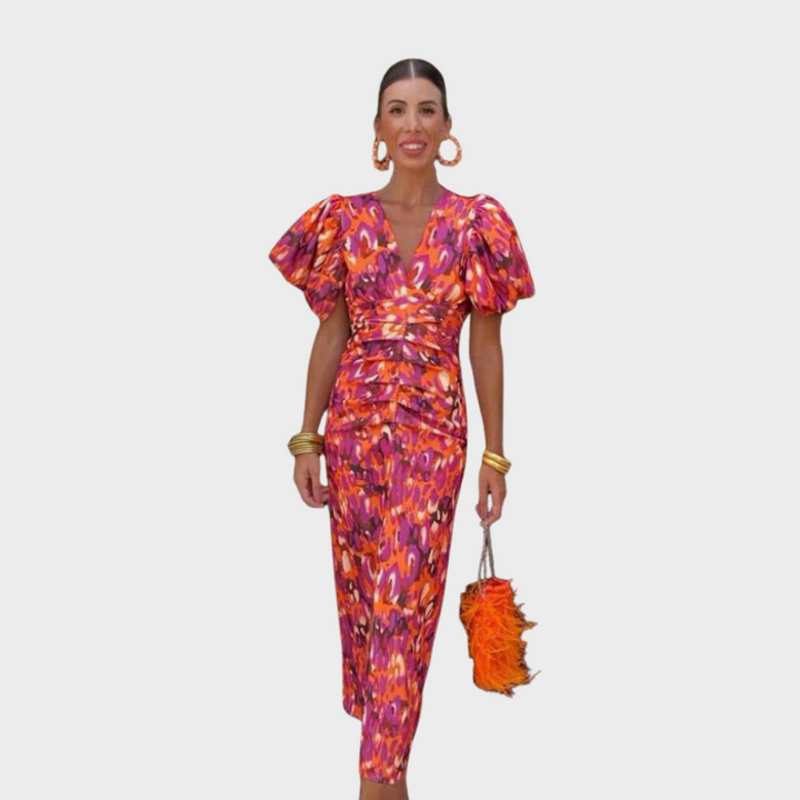 Melanie™| Vibrante Fiesta-Robe in strahlenden Farben
