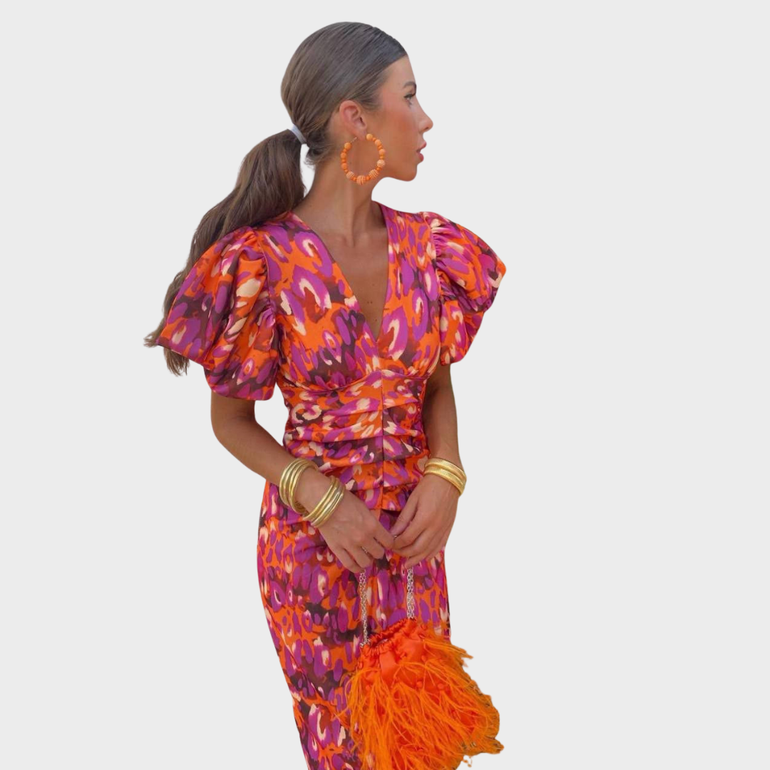 Melanie™| Vibrante Fiesta-Robe in strahlenden Farben