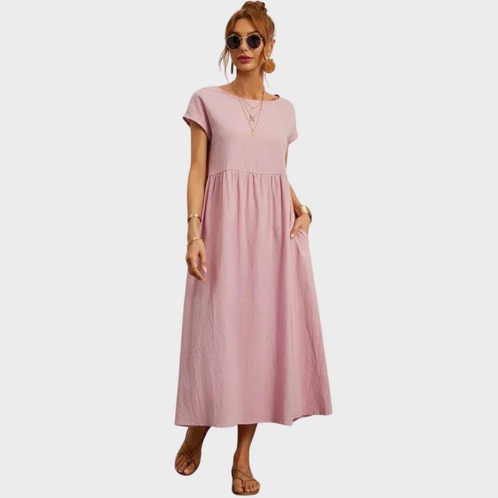 Gundrun™ | Langes Freizeitkleid Elegant