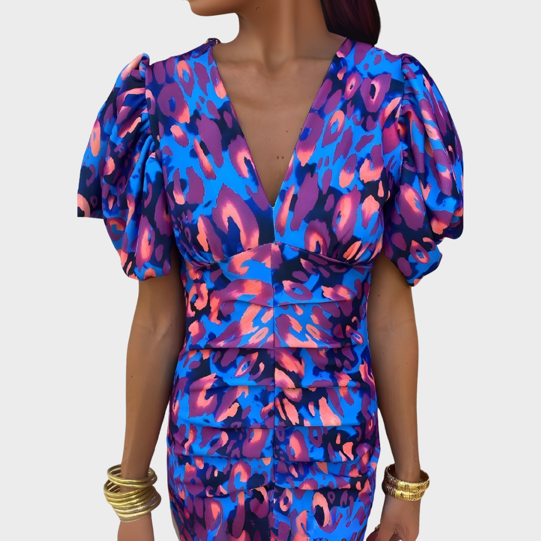 Melanie™| Vibrante Fiesta-Robe in strahlenden Farben