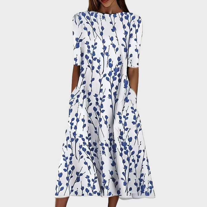 Luitgardis™ | Elegantes Langes Blumen Kleid