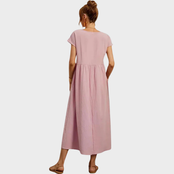 Gundrun™ | Langes Freizeitkleid Elegant