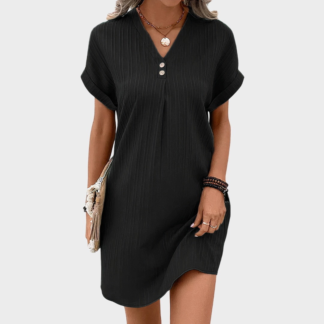 Annelies™ | Elegantes Kleid mit V-Ausschnitt