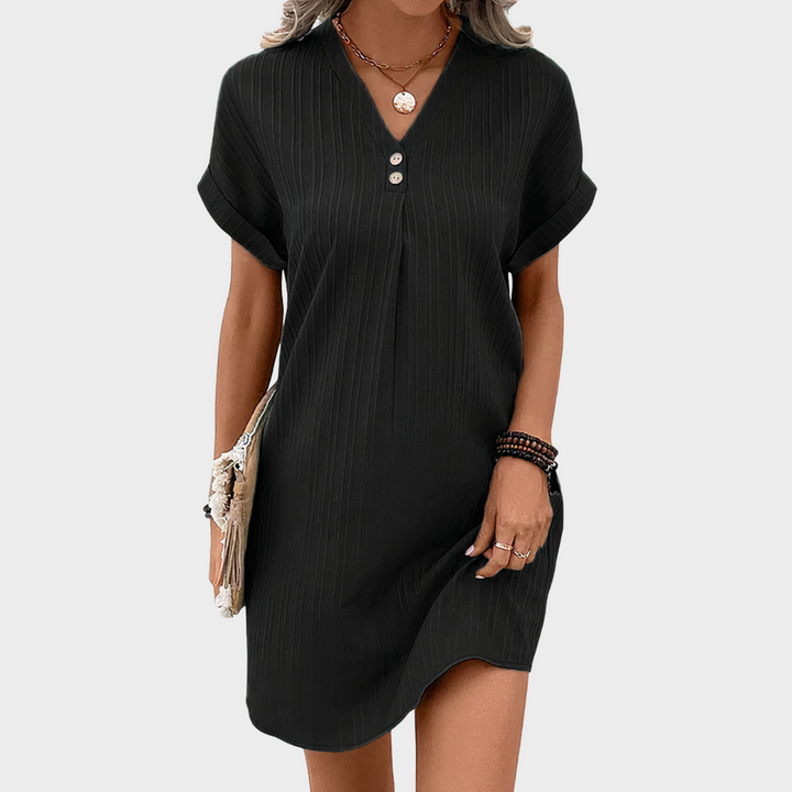 Annelies™ | Elegantes Kleid mit V-Ausschnitt