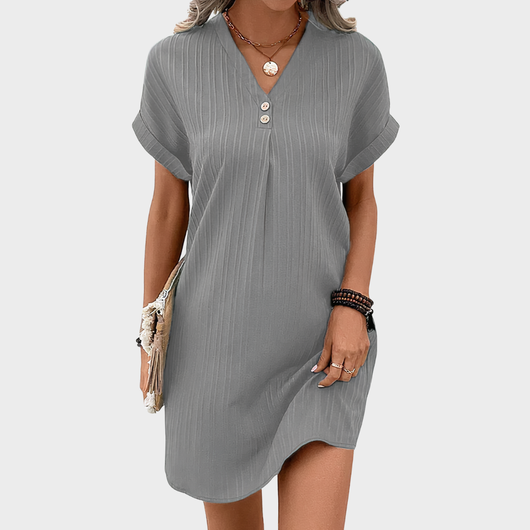 Annelies™ | Elegantes Kleid mit V-Ausschnitt