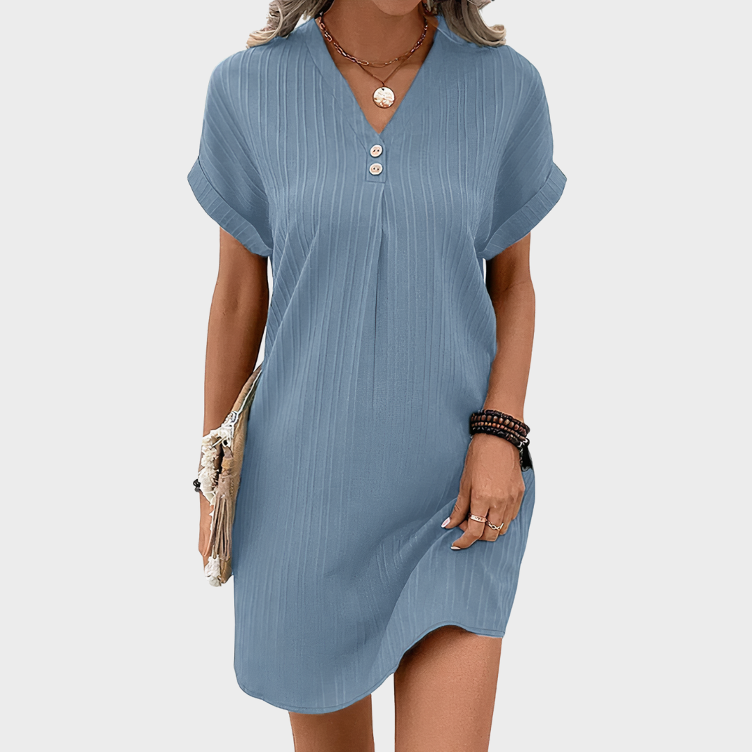 Annelies™ | Elegantes Kleid mit V-Ausschnitt