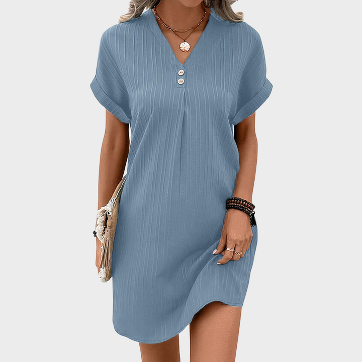Annelies™ | Elegantes Kleid mit V-Ausschnitt