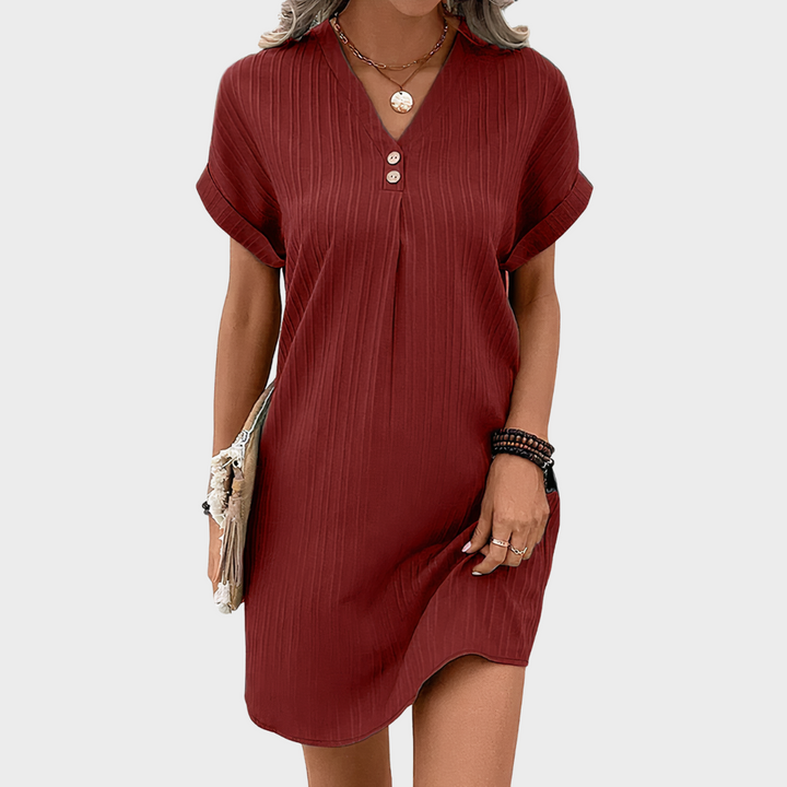 Annelies™ | Elegantes Kleid mit V-Ausschnitt