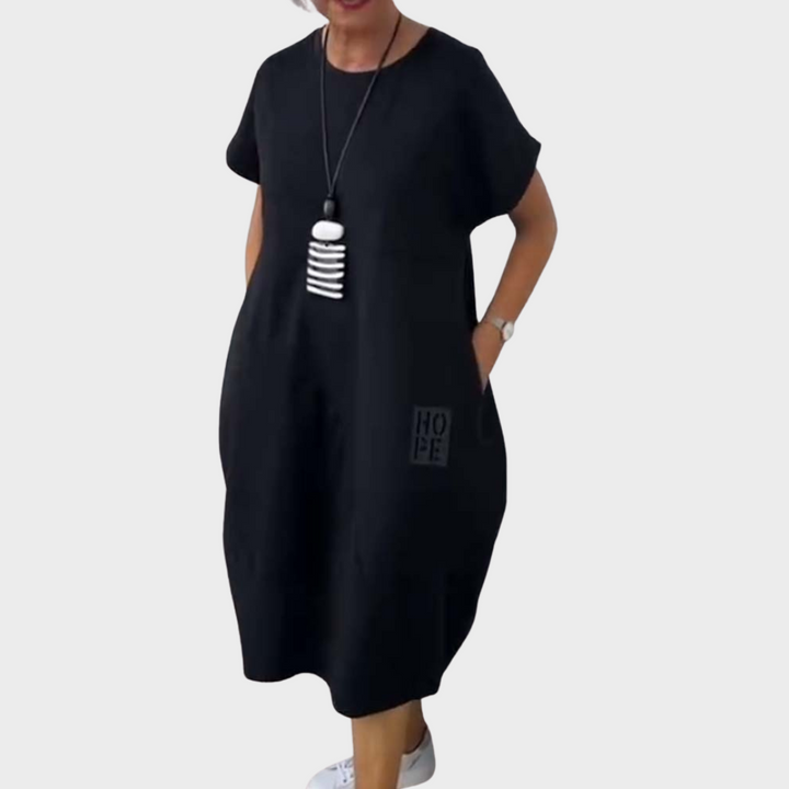 Antonia™ | Einfacher Freizeitkaftan mit kurzen Ärmeln