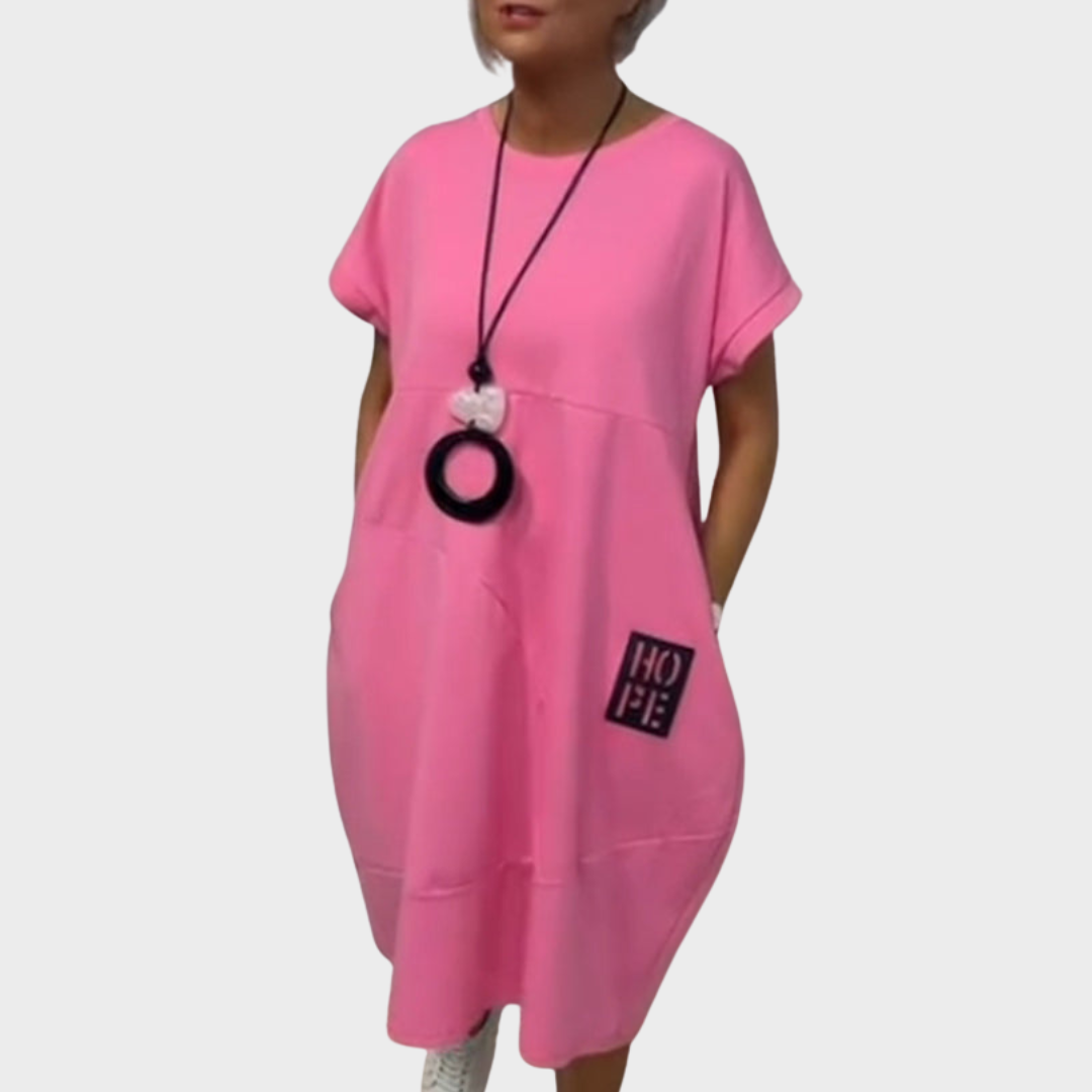 Antonia™ | Einfacher Freizeitkaftan mit kurzen Ärmeln