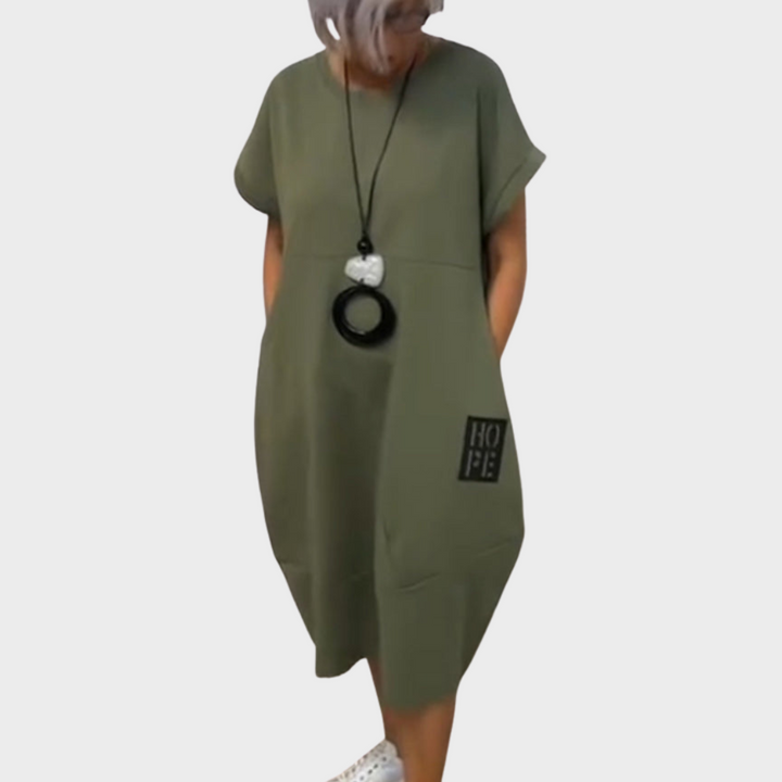 Antonia™ | Einfacher Freizeitkaftan mit kurzen Ärmeln