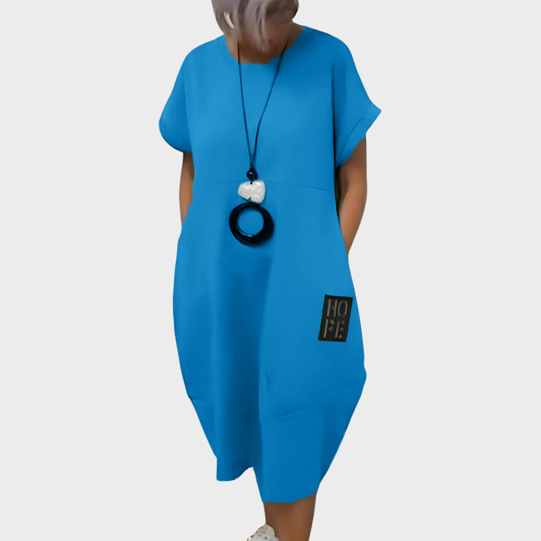 Antonia™ | Einfacher Freizeitkaftan mit kurzen Ärmeln