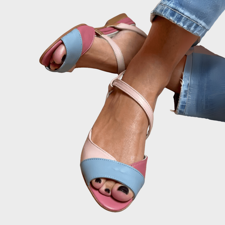 Minnegard™ | Komfort-Boost Farbblock Sandalen