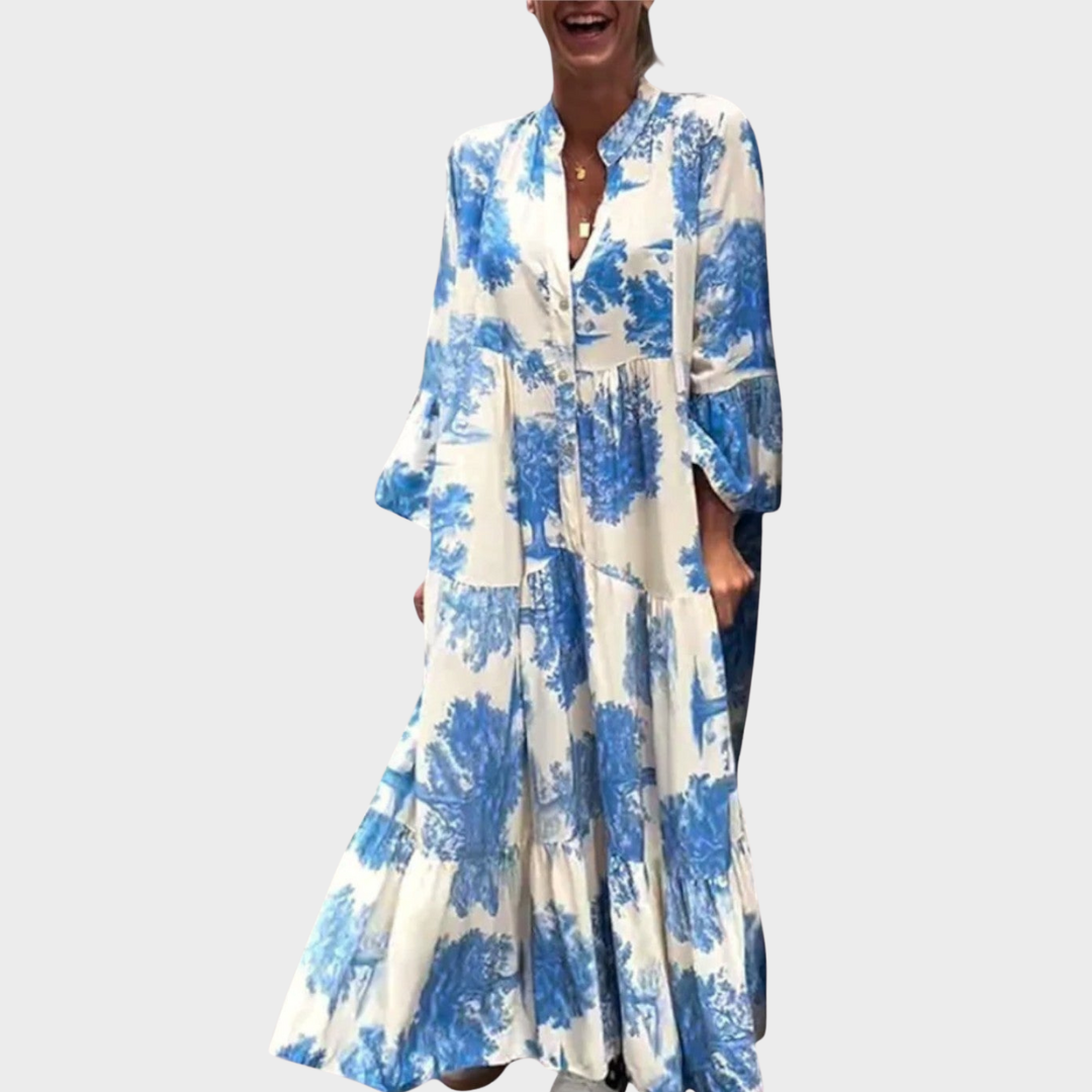 Belinda™ | Blumen Maxi Kleid