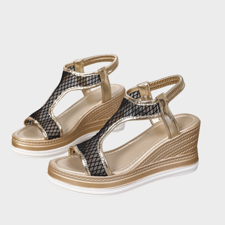 Linda™ | Elegante Ergonomische Damen-Sandalen mit Keilabsatz