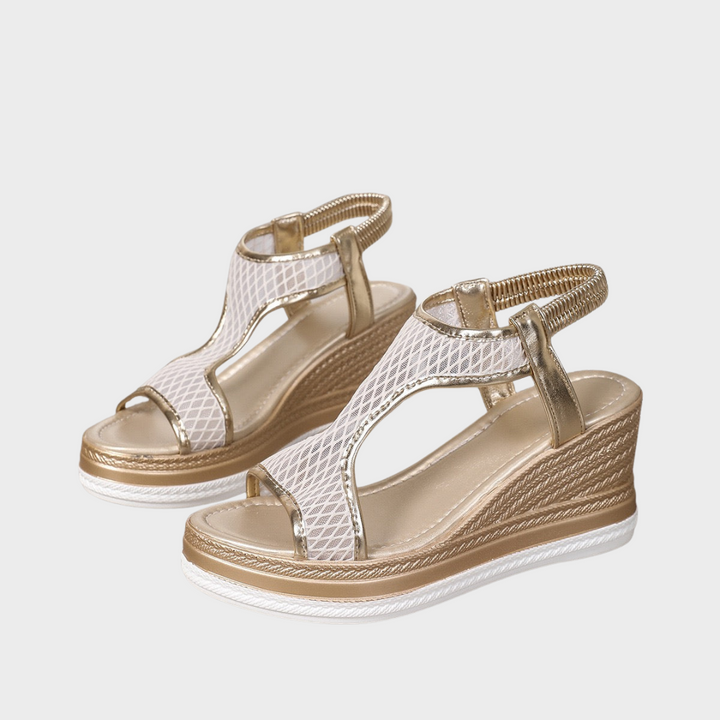 Linda™ | Elegante Ergonomische Damen-Sandalen mit Keilabsatz