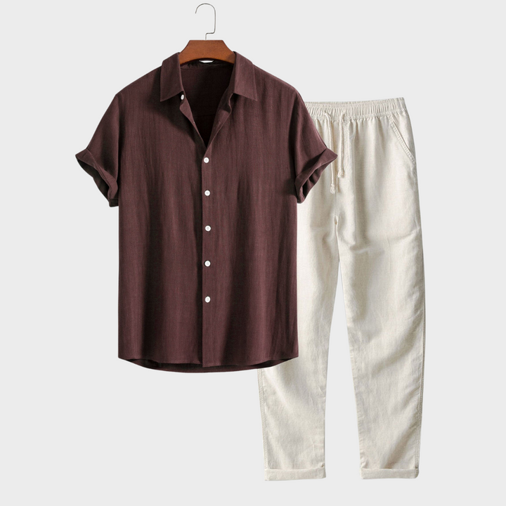 Dominik™| Lässiges Set aus Leinen