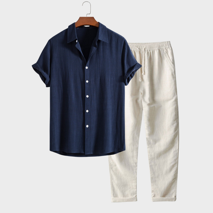 Dominik™| Lässiges Set aus Leinen