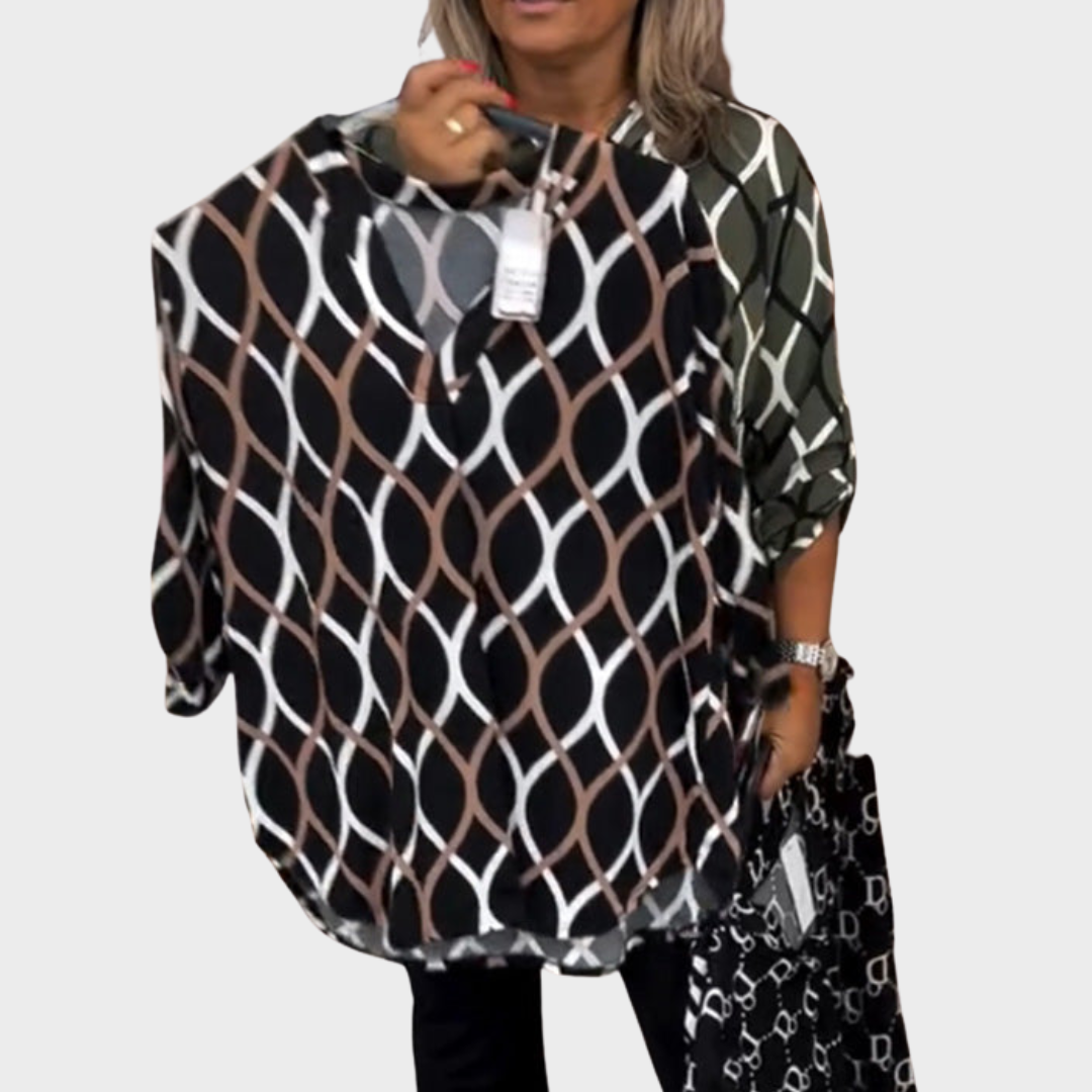 Clarissa™| Bluse mit Grafischem Print