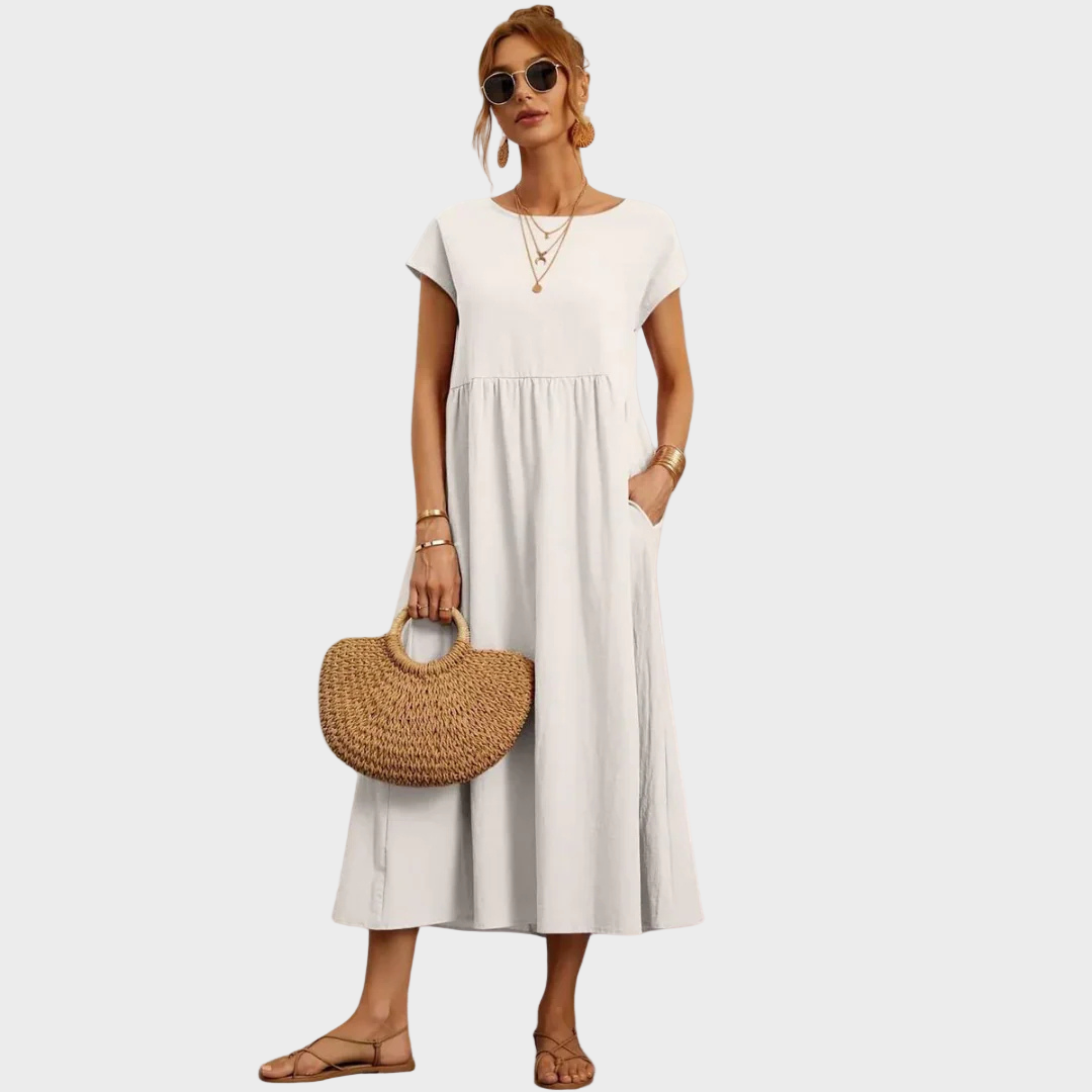 Gundrun™ | Langes Freizeitkleid Elegant