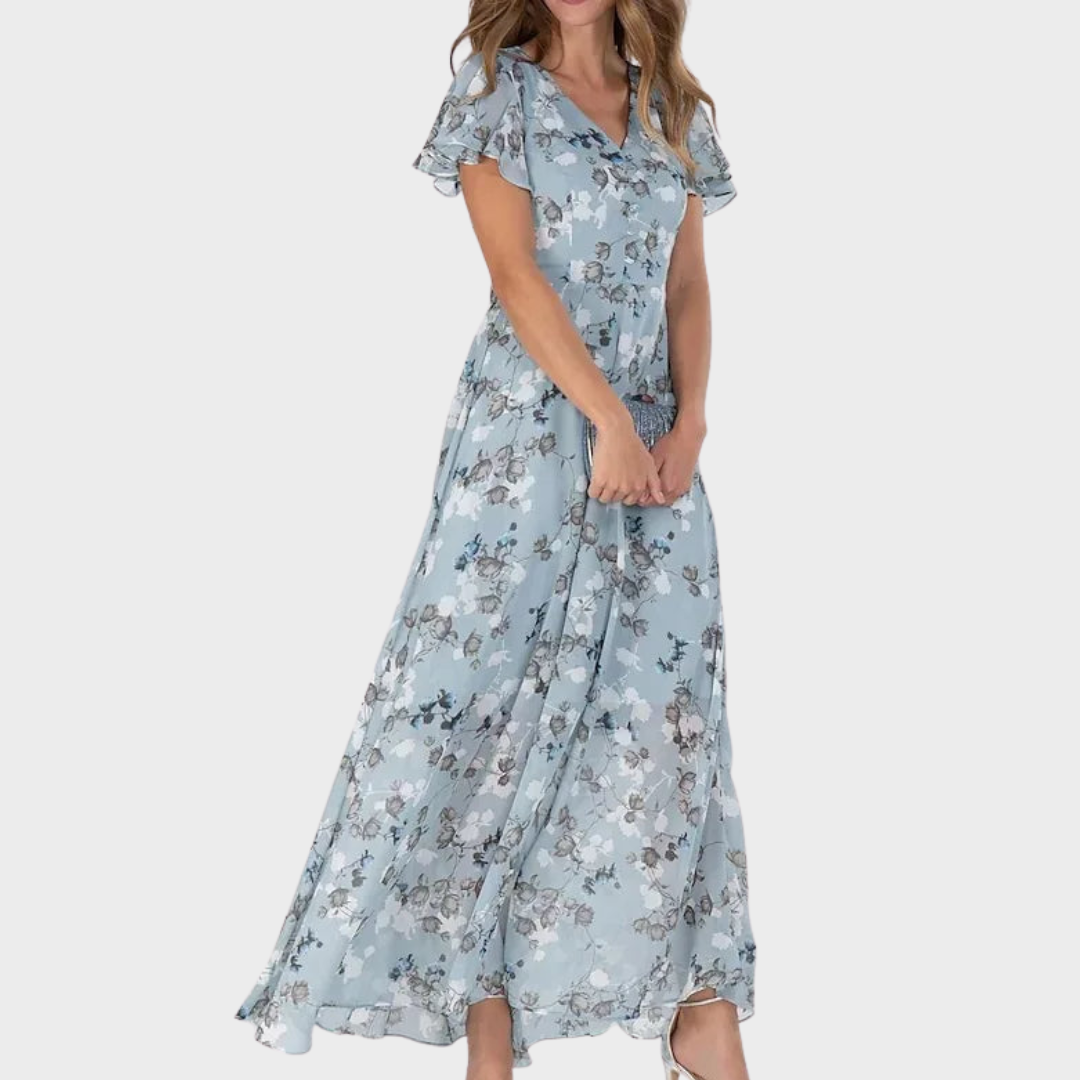 Almut™ | Luxuriöses Maxi-Kleid mit Flatternder Passform