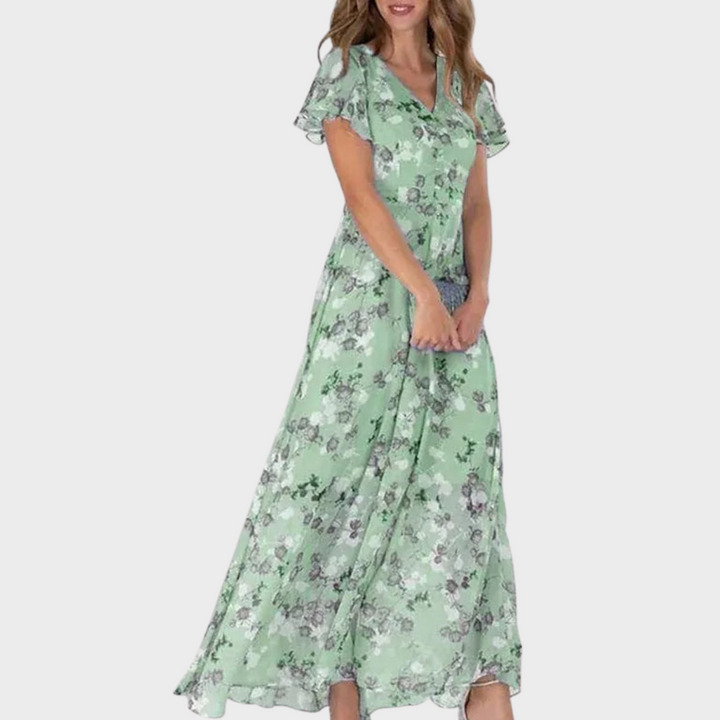 Almut™ | Luxuriöses Maxi-Kleid mit Flatternder Passform
