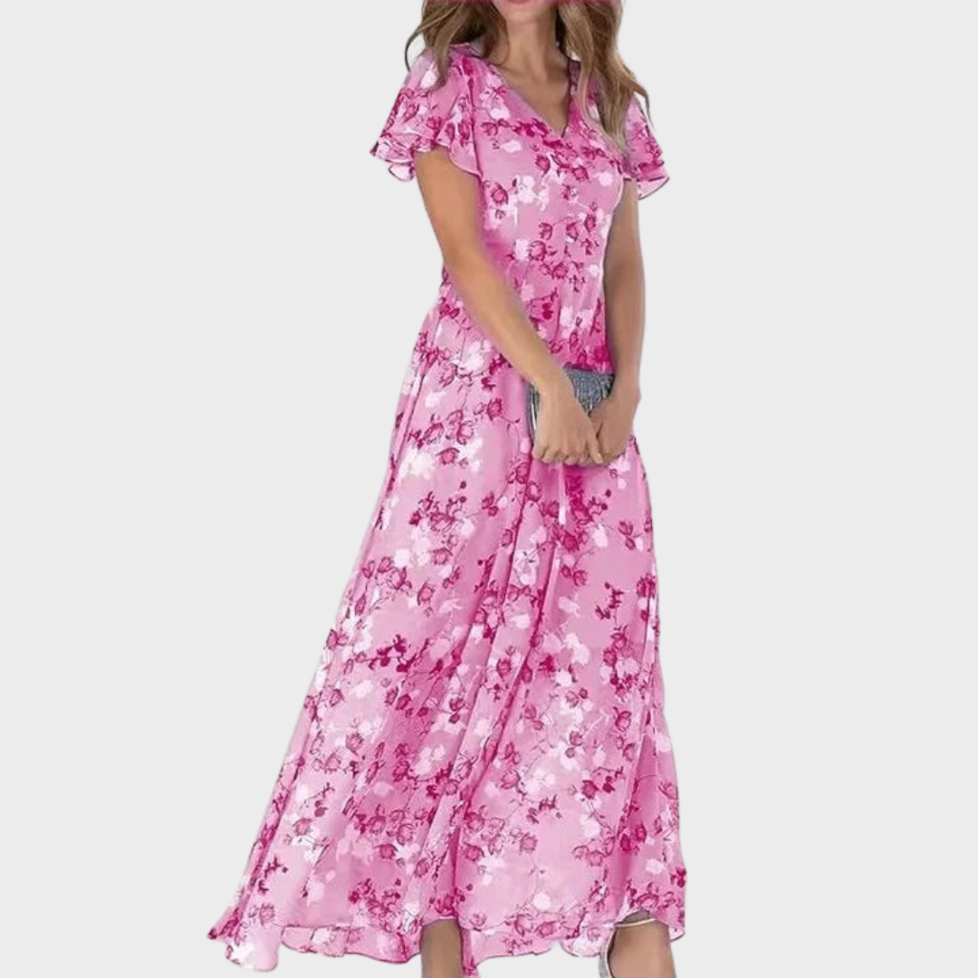 Almut™ | Luxuriöses Maxi-Kleid mit Flatternder Passform