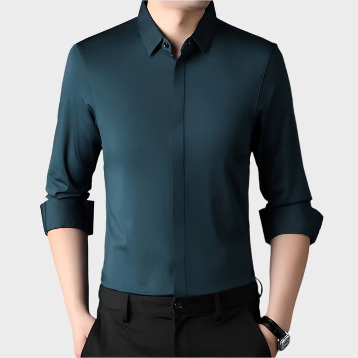 Gustav™ |Knitterfreies Stretch-Hemd für Herren