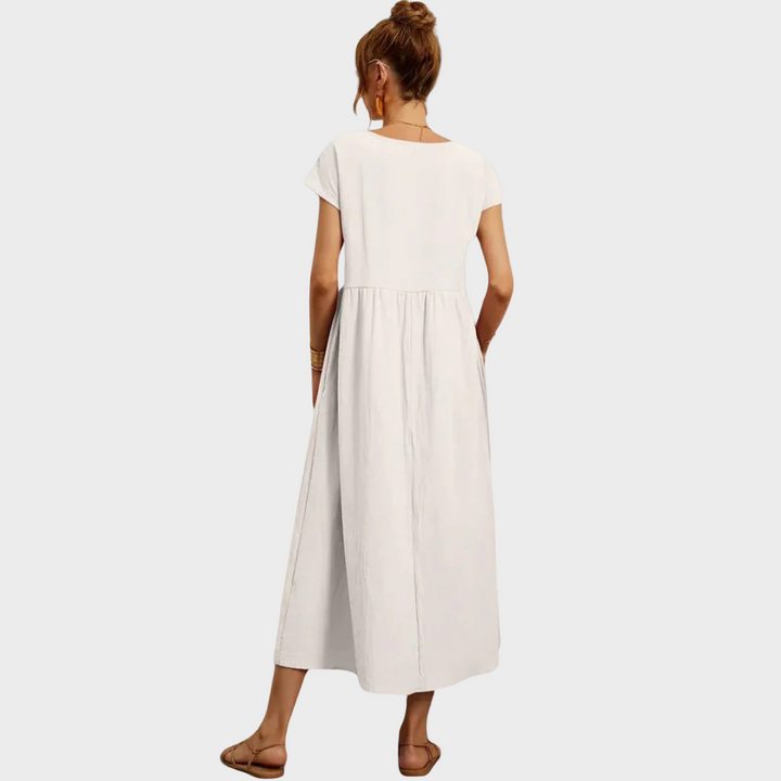 Gundrun™ | Langes Freizeitkleid Elegant