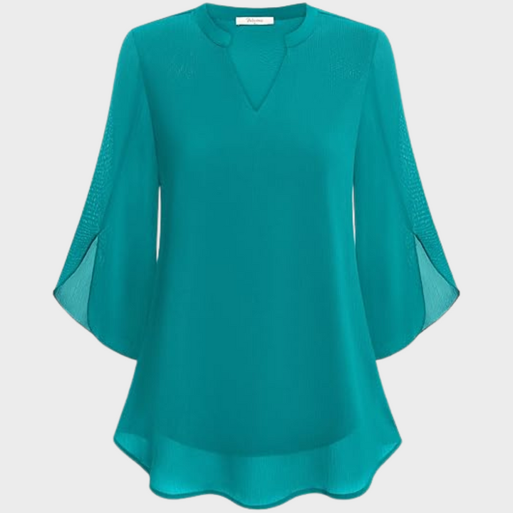 Edelgunde™ | Chiffon A-Linie Bluse