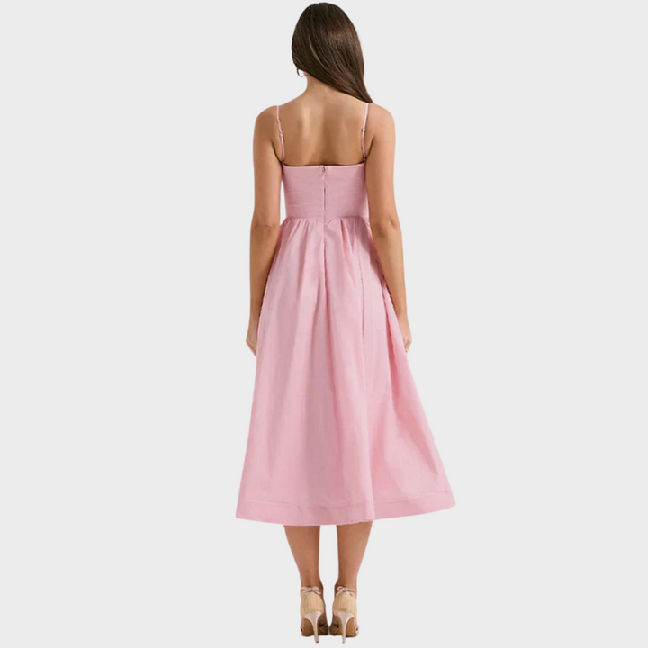 Minna™ | Spaghettiträgerkleid mit weiter Rockform