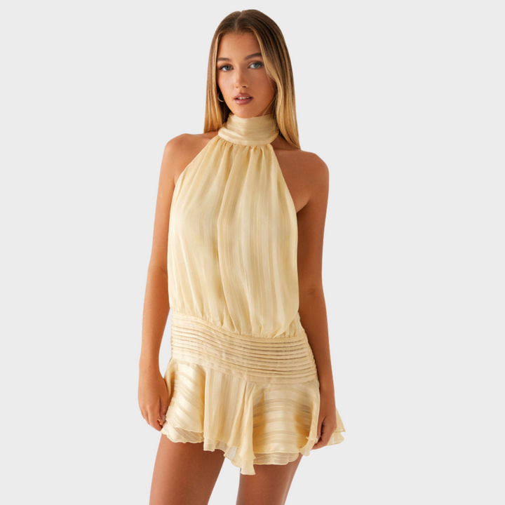 Dorothee™ | Mini Kleid mit hohem Kragen