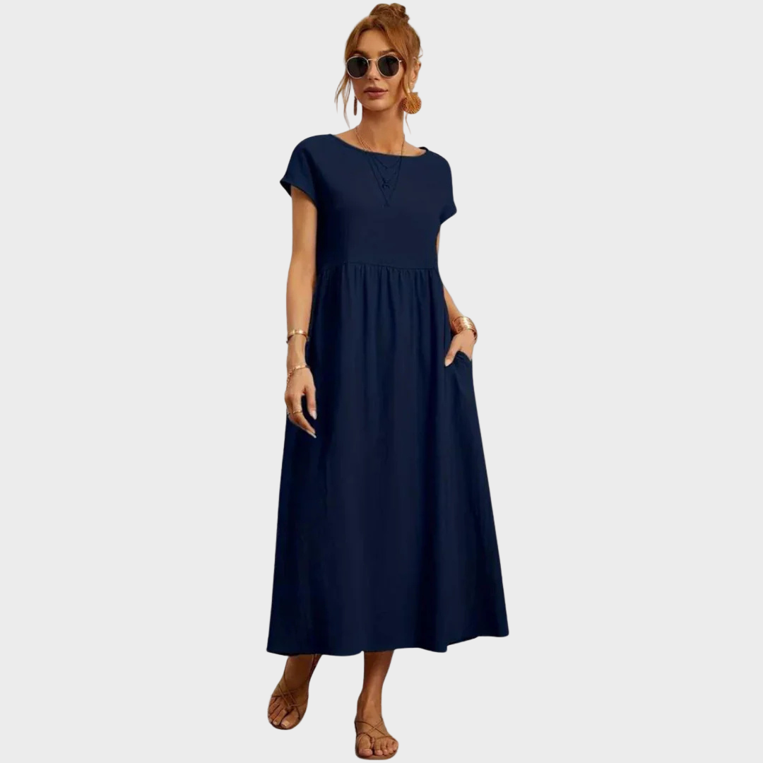 Gundrun™ | Langes Freizeitkleid Elegant