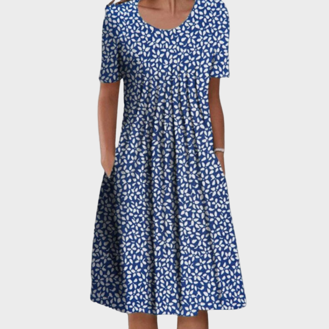 Agnes™ | Elegantes Langes Sommerkleid mit Blumenmuster