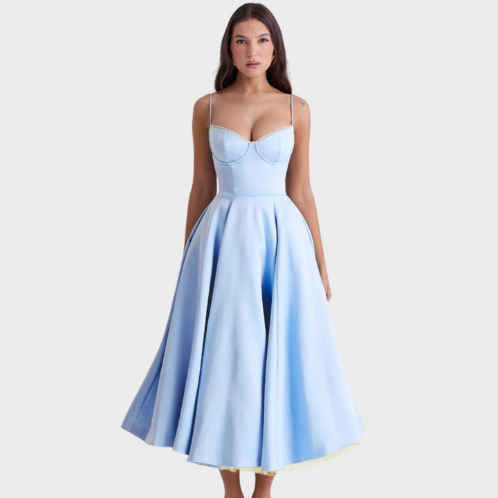 Mariele™ | Midi Kleid mit Korsage