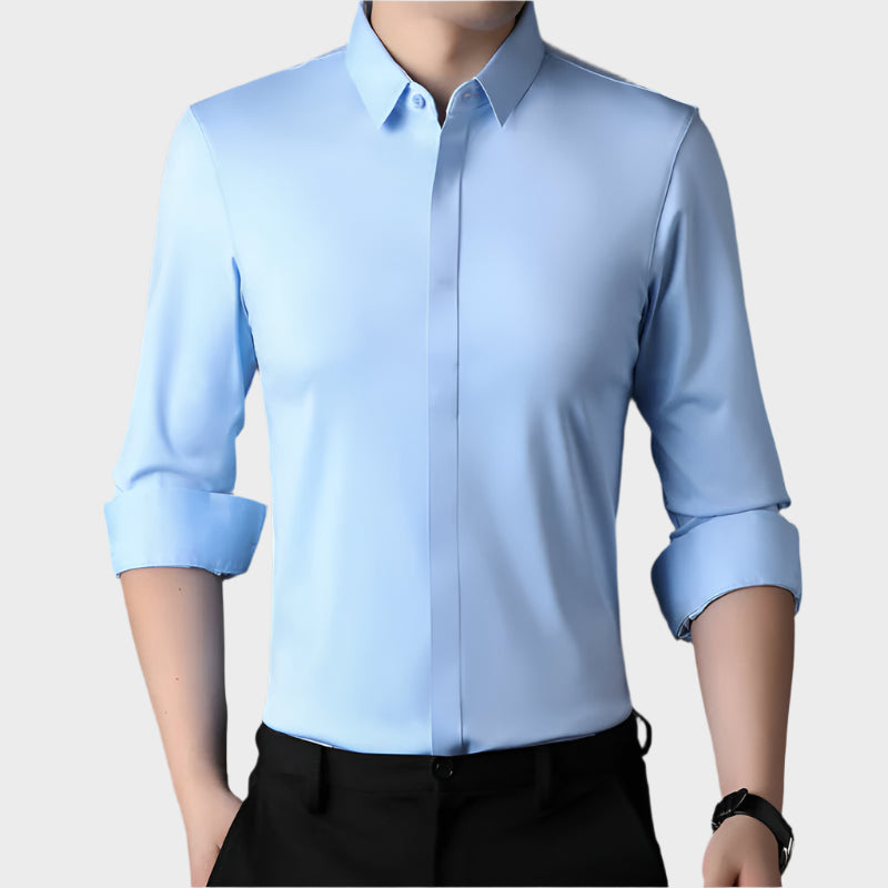 Gustav™ |Knitterfreies Stretch-Hemd für Herren