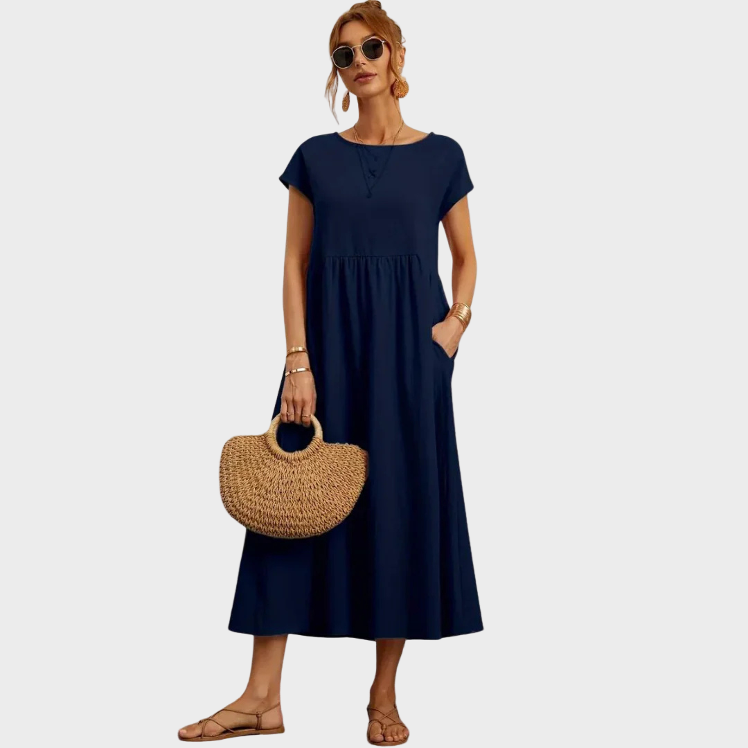 Gundrun™ | Langes Freizeitkleid Elegant