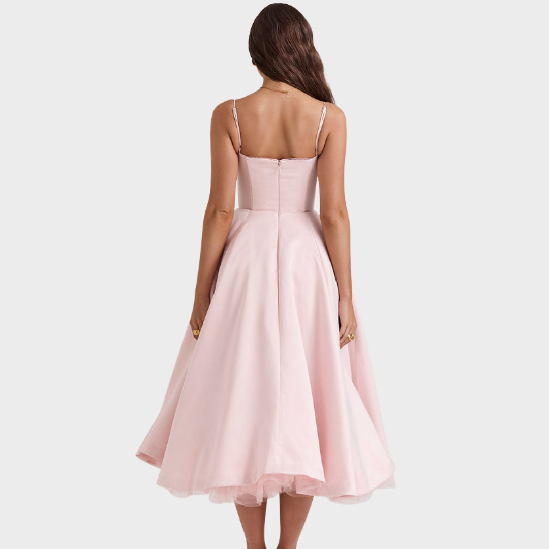 Mariele™ | Midi Kleid mit Korsage