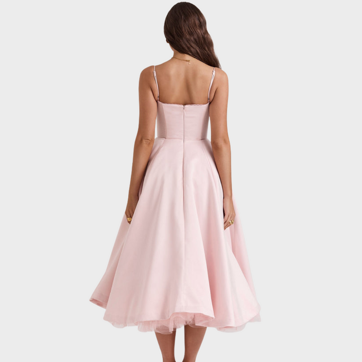 Mariele™ | Midi Kleid mit Korsage