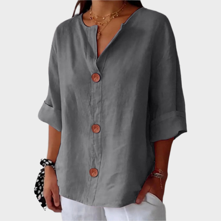 Amelie™ | Legere Bluse aus Leinen