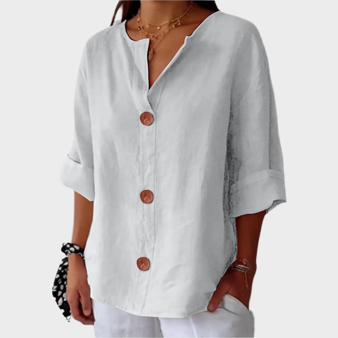 Amelie™ | Legere Bluse aus Leinen